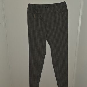 Soho  Charcoal Plaid Dress Pants
